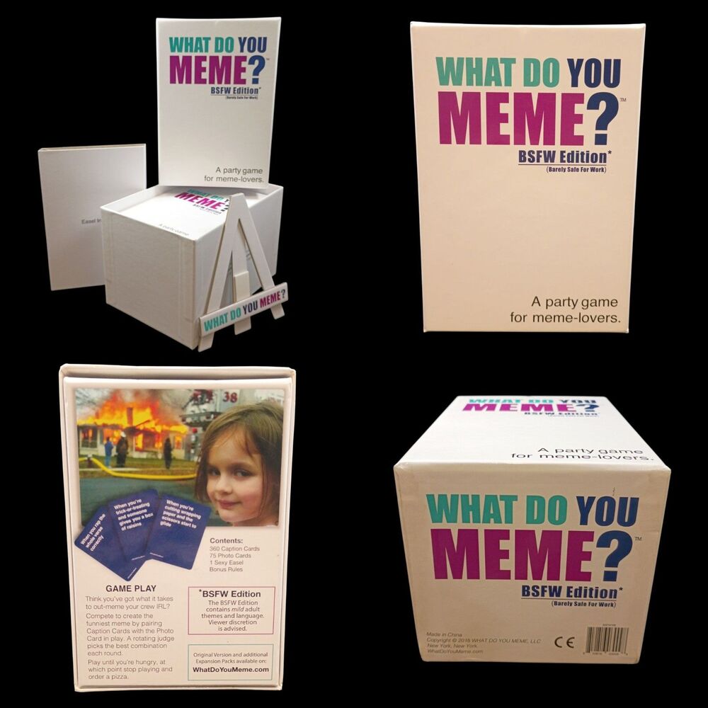 What Do You MEME? BSFW Edition (Barely Safe For Work) Party Game Factory Sealed